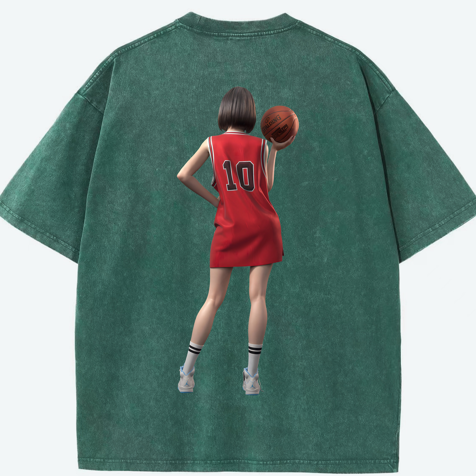 （画像用） SLAM DUNK／スラムダンク 綿100% ヴィンテージ風 半袖Tシャツ（背面プリント）